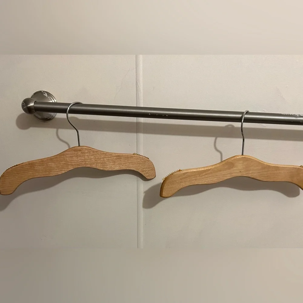 Vintage Strasburg Wooden hangers bundle of 3